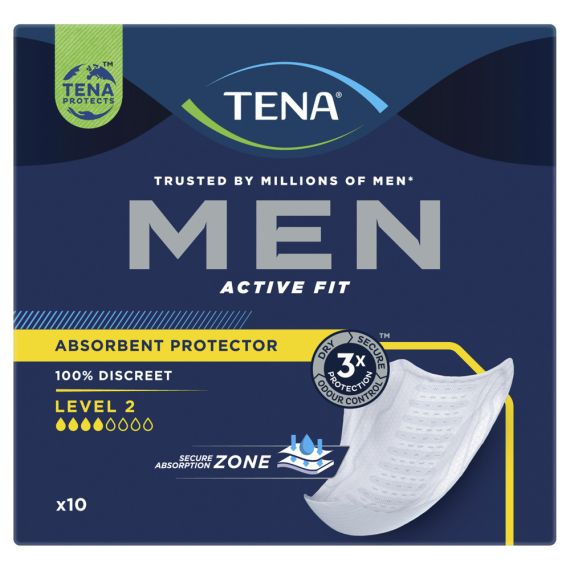 TENA Men Level 3 Incontinence Pads, Pack of 16