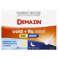 Demazin PE Cold & Flu Relief Day & Night 48 Tablets